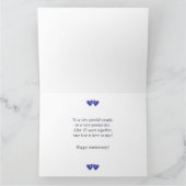 45e Jubileum Sapphire Hearts Kaart (Binnen)