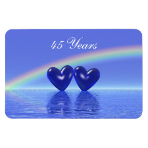 45e Jubileum Sapphire Hearts Magneet