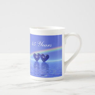 45e Jubileum Sapphire Hearts Porselein Kop