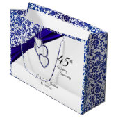 45e Jubileum van het Sapphire Wedding Groot Cadeauzakje (Voorkant Gekanteld)