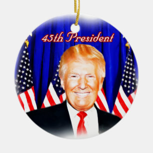 45e President-Donald Trump _ Keramisch Ornament