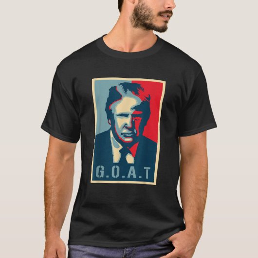 45e President Trump Retro Poster Donald Trump GOA T-shirt (Voorkant)