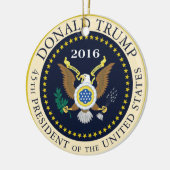 45e President van de Verenigde Staten Keramisch Ornament (Links)