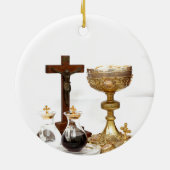 45e priesterwijding Jubileum Persoonlijke Schriftu Keramisch Ornament (Achterkant)