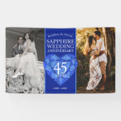 45e saffier huwelijksverjaardag nu foto spandoek (Horizontaal)