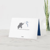 45e saffier huwelijksverjaardag schattige olifant kaart (Achterkant)