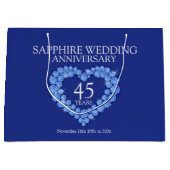 45e saphir mariage anniversaire sac cadeau photo (Devant)