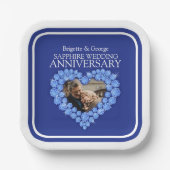 45e Sapphire Jubileum-fotoplein Papieren Bordje (Voorkant)