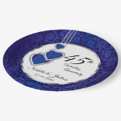 45e Sapphire Jubileum Keepomwille Design Papieren Bordje (Gekanteld)