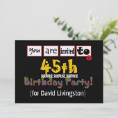 45e Sjabloon voor de uitnodiging tot het indienen (Staand voorkant)