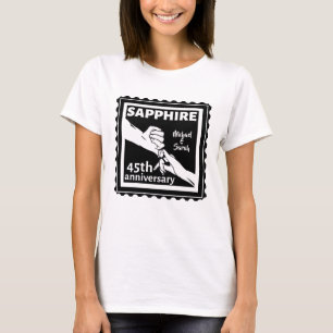 45e trouwdag Sapphire holding T-shirt