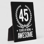 45e verjaardag (45 jaar Geweldige) Fotoplaat (Zijkant)