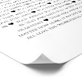 45e verjaardag alle redenen waarom we van je houde poster (Hoek)