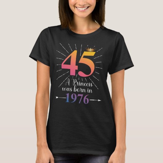 45e verjaardag cadeau 45 jaar t-shirt (Voorkant)