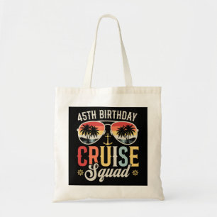 45E Verjaardag Cruise Squad Familie Matching Tote Bag