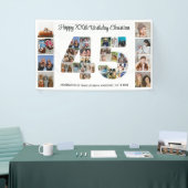 45e verjaardag feestnummer 45 fotocollage spandoek (Beurs)