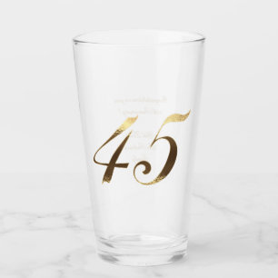 45e Verjaardag Sapphire Bruiloft Jubileum Glas