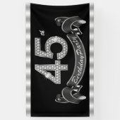 45e verjaardag spandoek (Verticaal)