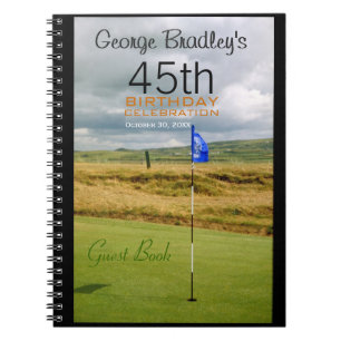 45e verjaardag van de viering Golf van het Guest B Notitieboek