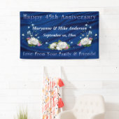 45e verjaardag Witte Rozen en Saffier Spandoek (Insitu)