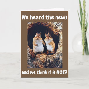 ***45ste VERJAARDAG**** WE DENKEN DAT HET GEK IS!! Kaart
