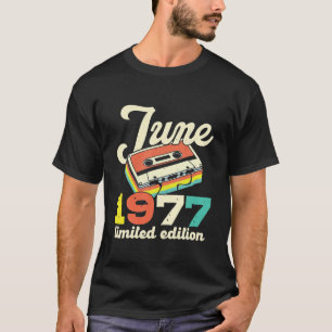 45th Birthday June 1977  Cassette Limited T-shirt