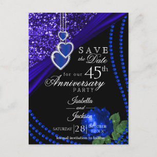 45th Glitter & Roos Jubileum - Sla de datum op Aankondigingskaart