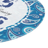 45th Wedding Jubileum Sapphire Paisley Pattern Snijplank (Hoek)