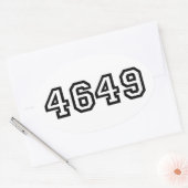 4649 Japanese Slang Yoroshiku Ovale Sticker (Envelop)