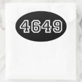 4649 Japanse Slang Yoroshiku Oval Sticker (Tas)