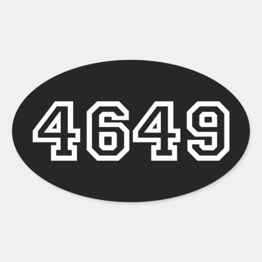 4649 Sticker ovale Yoroshiku japonais (Devant)