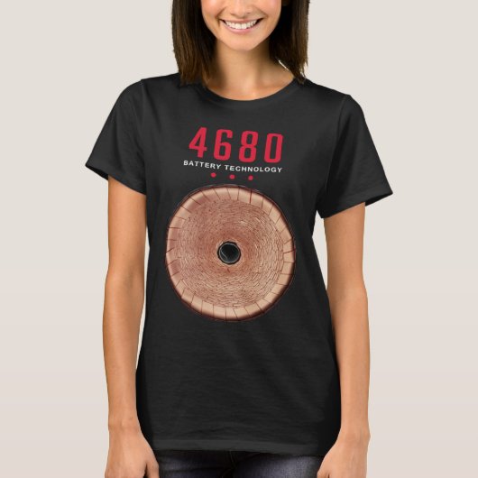 4680 Batterij Tabless kobalt vrije siliciumcel TEC T-shirt (Voorkant)