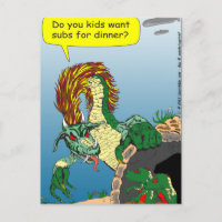 468 Zee monster "subs for diner" cartoon