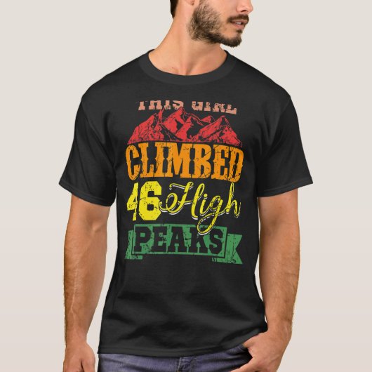 46 Camping Hiking in het Adirondack Mountain High  T-shirt (Voorkant)