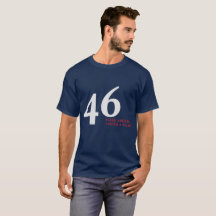 46 faites le T-shirt de la marine des hommes de