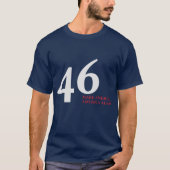 46 faites le T-shirt de la marine des hommes de (Devant)
