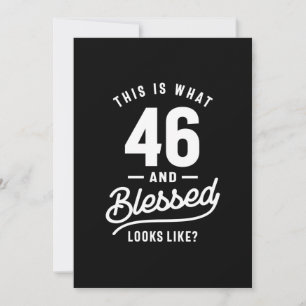 46 jaar - 46e verjaardag Funny Gift Bedankkaart