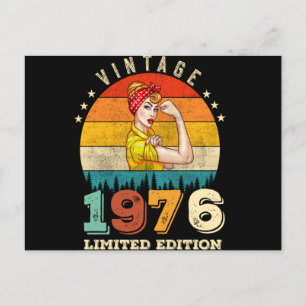 46 jaar oud 1976  46e verjaardag Gifts women Briefkaart