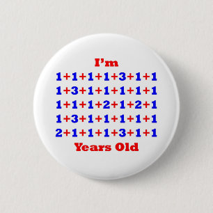 46 jaar oud! ronde button 5,7 cm