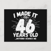 46 Jaar Oude Sarcastische Meme Leuk 46e Verjaardag Briefkaart (Voorkant)