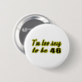 46-jarige design ronde button 5,7 cm (Voorkant /achterkant)