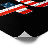 46 Joe Biden 46e President 2020 Amerikaanse vlag Poster (Hoek)