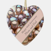 46e anniversaire de Mariage ornement en céramique (Droite)