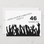 46e partijuitnodiging met vrome menigte kaart (Voorkant)