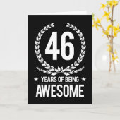 46e verjaardag (46 jaar Geweldige) Kaart (Gele Bloem)