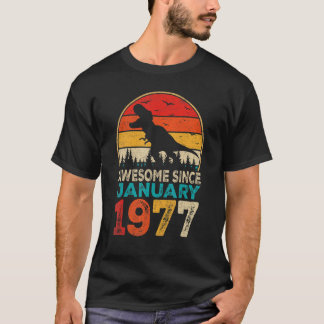 46e verjaardag Dino 46 jaar oud Geweldige sinds Ja T-shirt