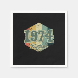 46e verjaardag van de feestdag van 1974 servet