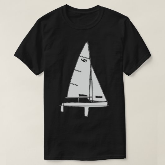 470 Zeilboot T-shirt (Design voorkant)