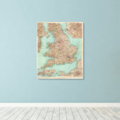 4748 Inghilterra, Galles Canvas Afdruk (Insitu (Houten vloer))