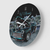 '47 Automobile Classic Round Wall Horloge (Angle)